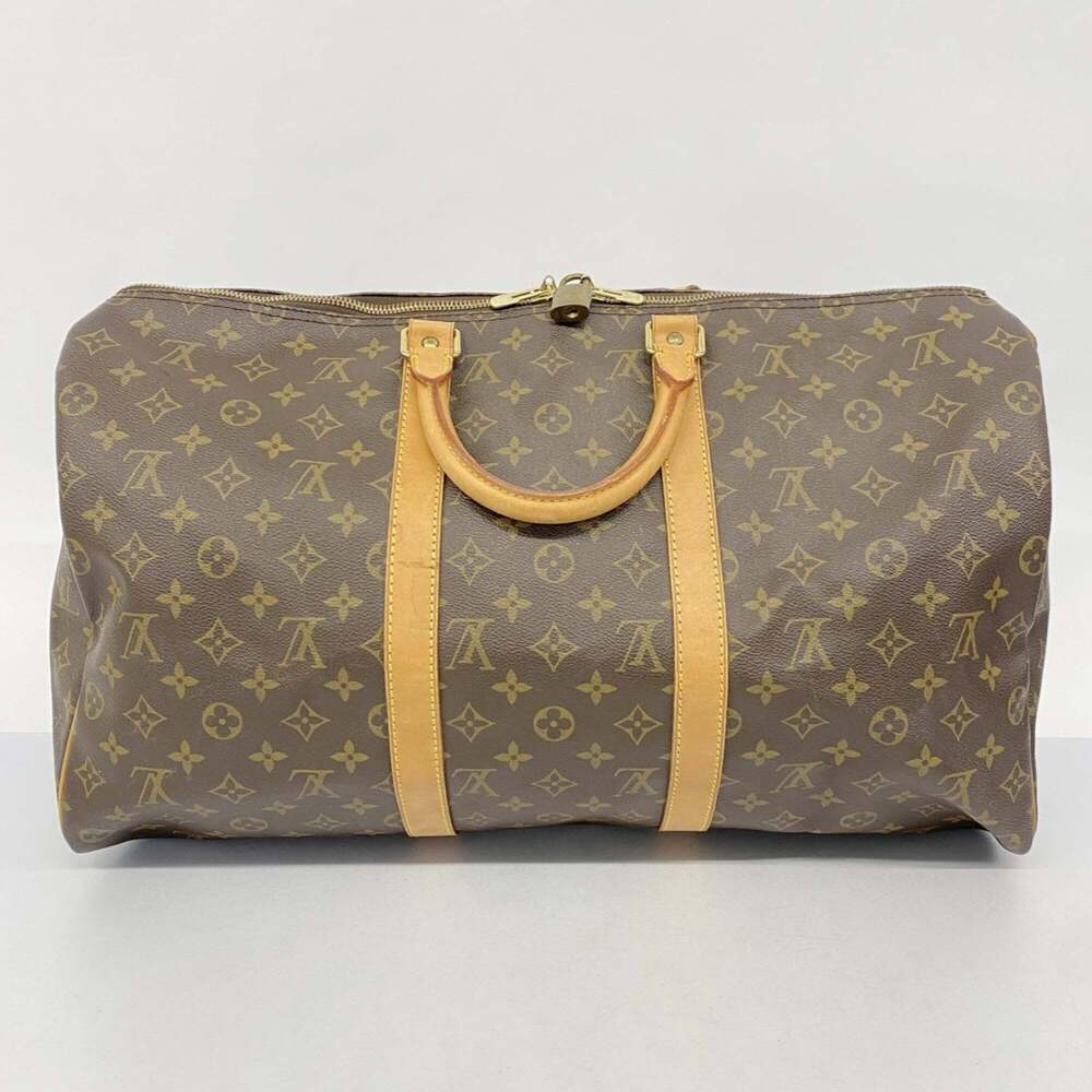 LOUIS VUITTON Authentic Brown Monogram Keepall 50 Boston Bag - Picture 11 of 11